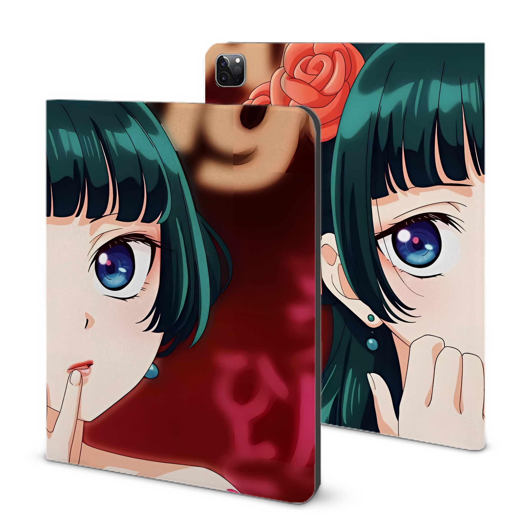 （画像用） 薬屋のひとりごと The Apothecary Diaries IPad ケース ブック型 PUレザー TPU 耐衝撃 軽量 薄型 ペン収納なし 全面保護 IPad 各モデル対応